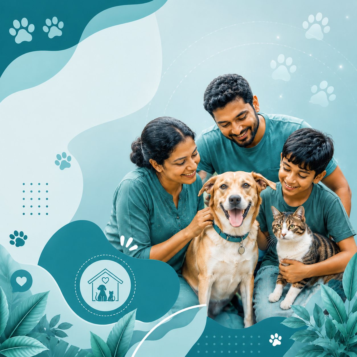 Pet adoption - dog and cat